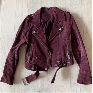 BLANK NYC REAL LEATHER/SUEDE MOTO JACKET!